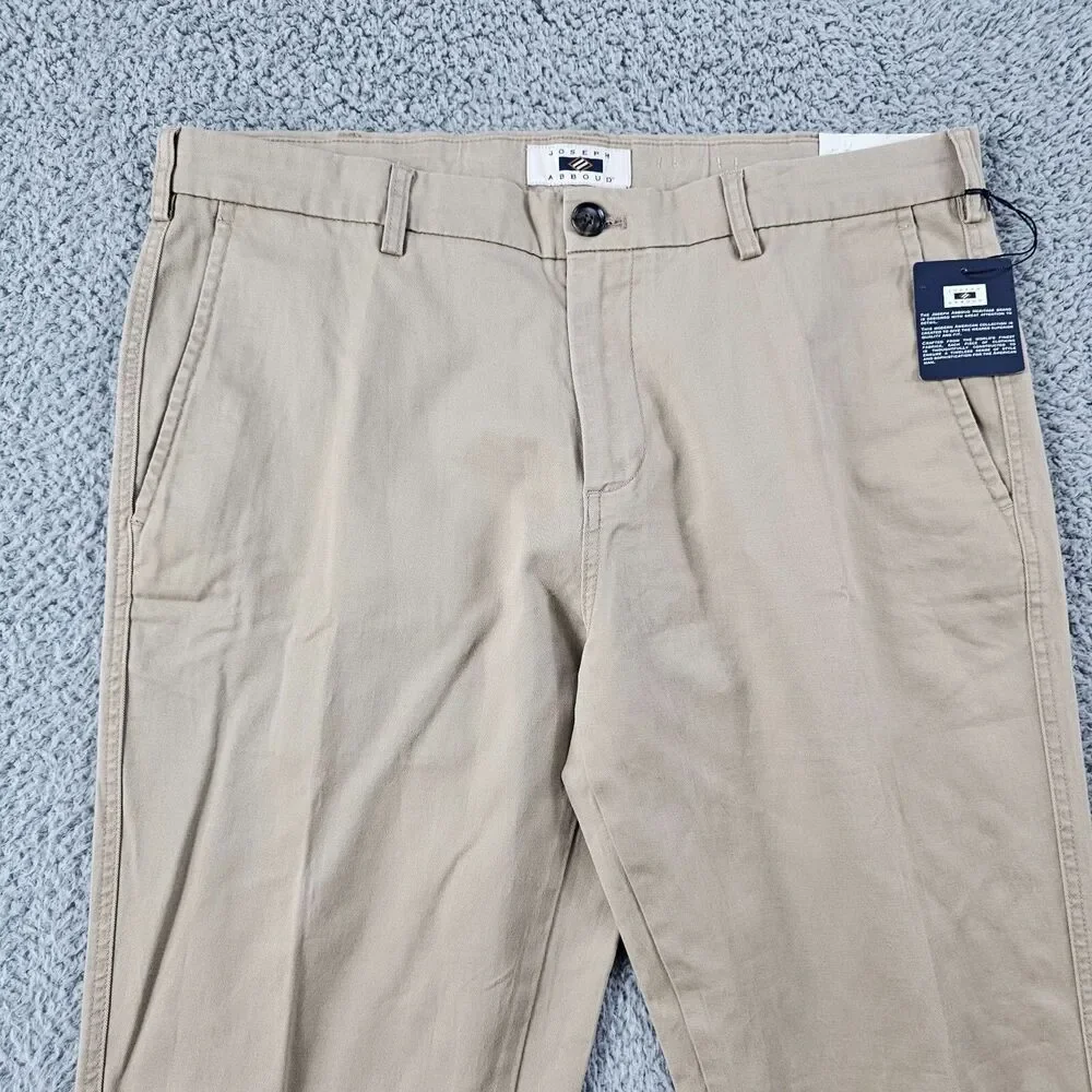 Joseph Abboud Pants Mens 36x31 Khaki Heritage Chino Comfort Stretch Golf Casual